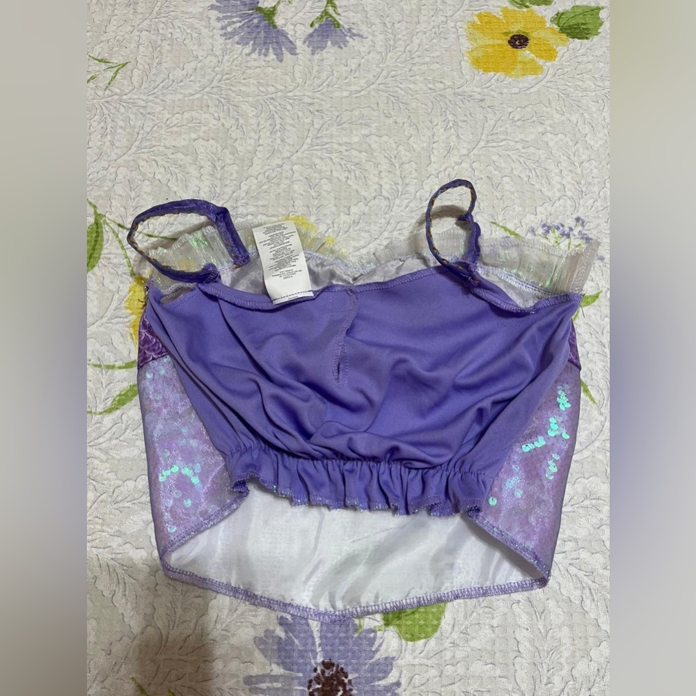 (22) Purple and Blue Sequin Mermaid Top - Picture 3 of 16